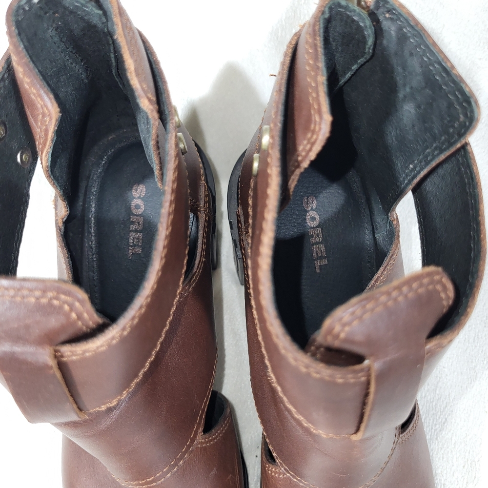 Sorel Margo Cut Out Waterproof Booties / Sandales Size 8 - Picture 7 of 9